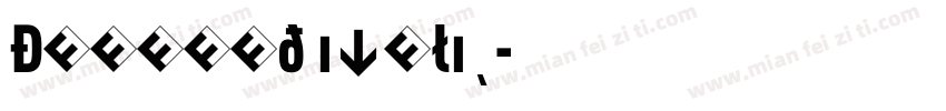 DINCond italic字体转换